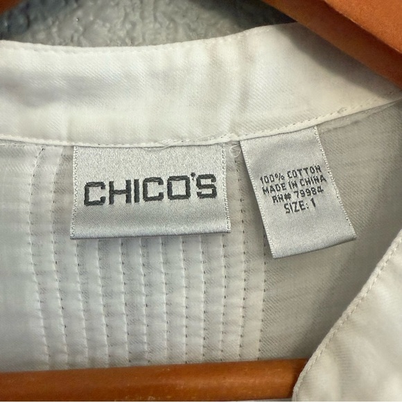 Chico's Embellished Tunic‎ Top Size 1 (M/8) - Picture 4 of 5